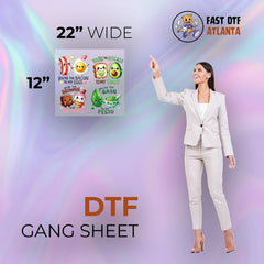 DTF Gang Sheet Printing – Multiple Designs