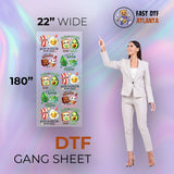 DTF Gang Sheet Printing – Multiple Designs