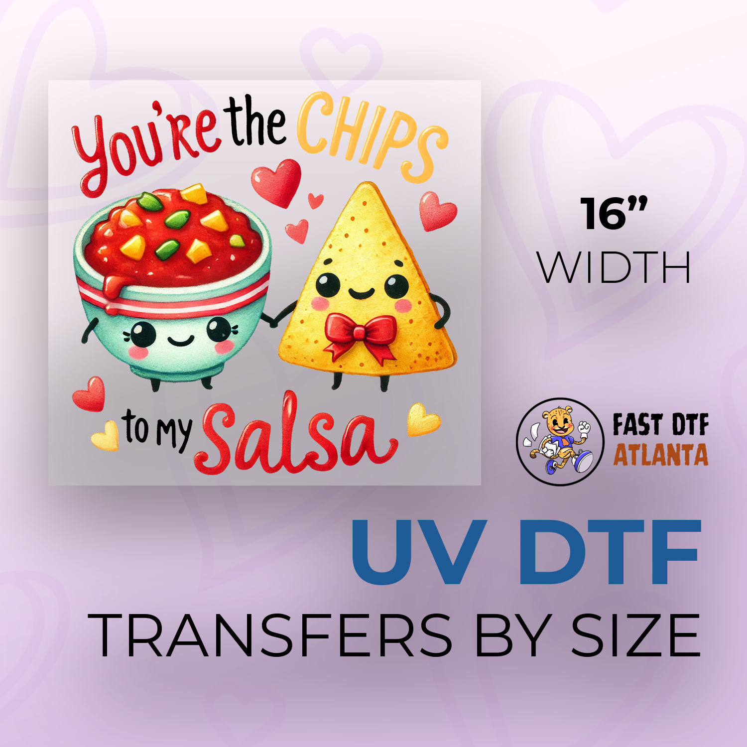 UV DTF TRANSFERS BY SIZE SINGLE DESIGN