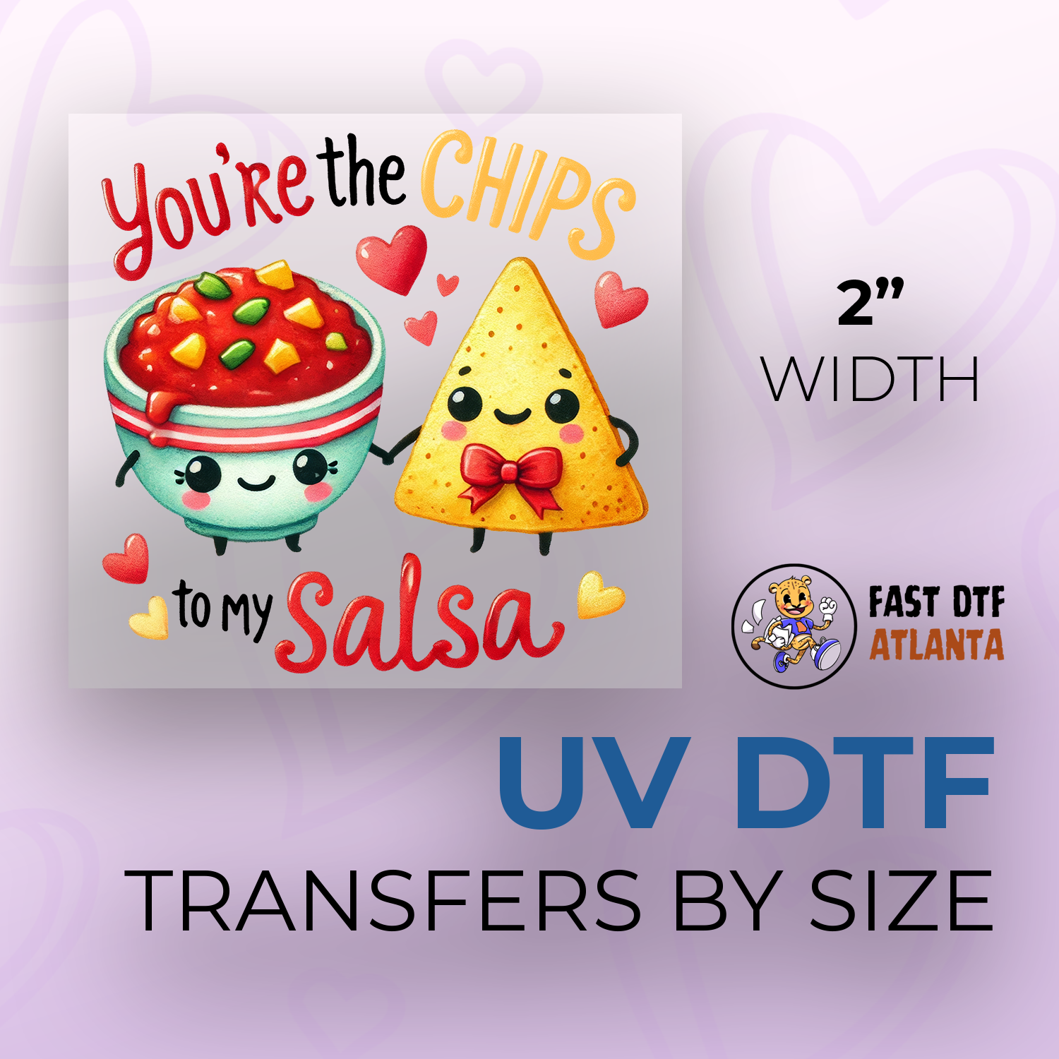 UV DTF TRANSFERS BY SIZE SINGLE DESIGN