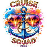 Cruise Squad 2026 Anchor Sunglasses Cruise Shirt