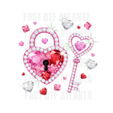 Diamond Heart Lock And Key
