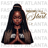 Each Day Is A New Start Prayer Design