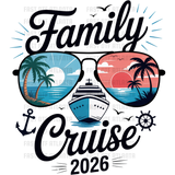 Family Cruise 2026 Sunglasses Cruise Vacation Shirt