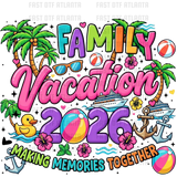 Family Vacation 2026 Making Memories Together Cruise Shirt