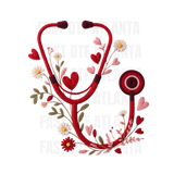 Heart Blossom Nurse Stethoscope