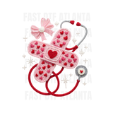 Heart Care Nurse Cross Stethoscope