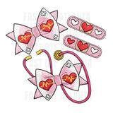 Heartbeat Bow Nurse Accessory Set