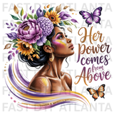 Her Power Comes From Above Design