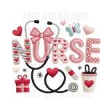 Love Filled Nurse Stethoscope Art