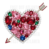 Luxury Pink Bow Heart Wreath