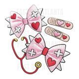 Medical Heart Bow Nurse Design