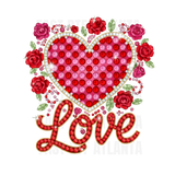 Ruby Rose Heart Love Emblem