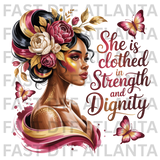 She Is Clothed In Strength And Dignity Design