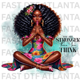 Stronger Than You Think Floral Prayer Girl