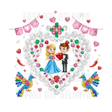 Wedding Couple Crystal Heart Love