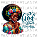 With God All Things Are Possible Design